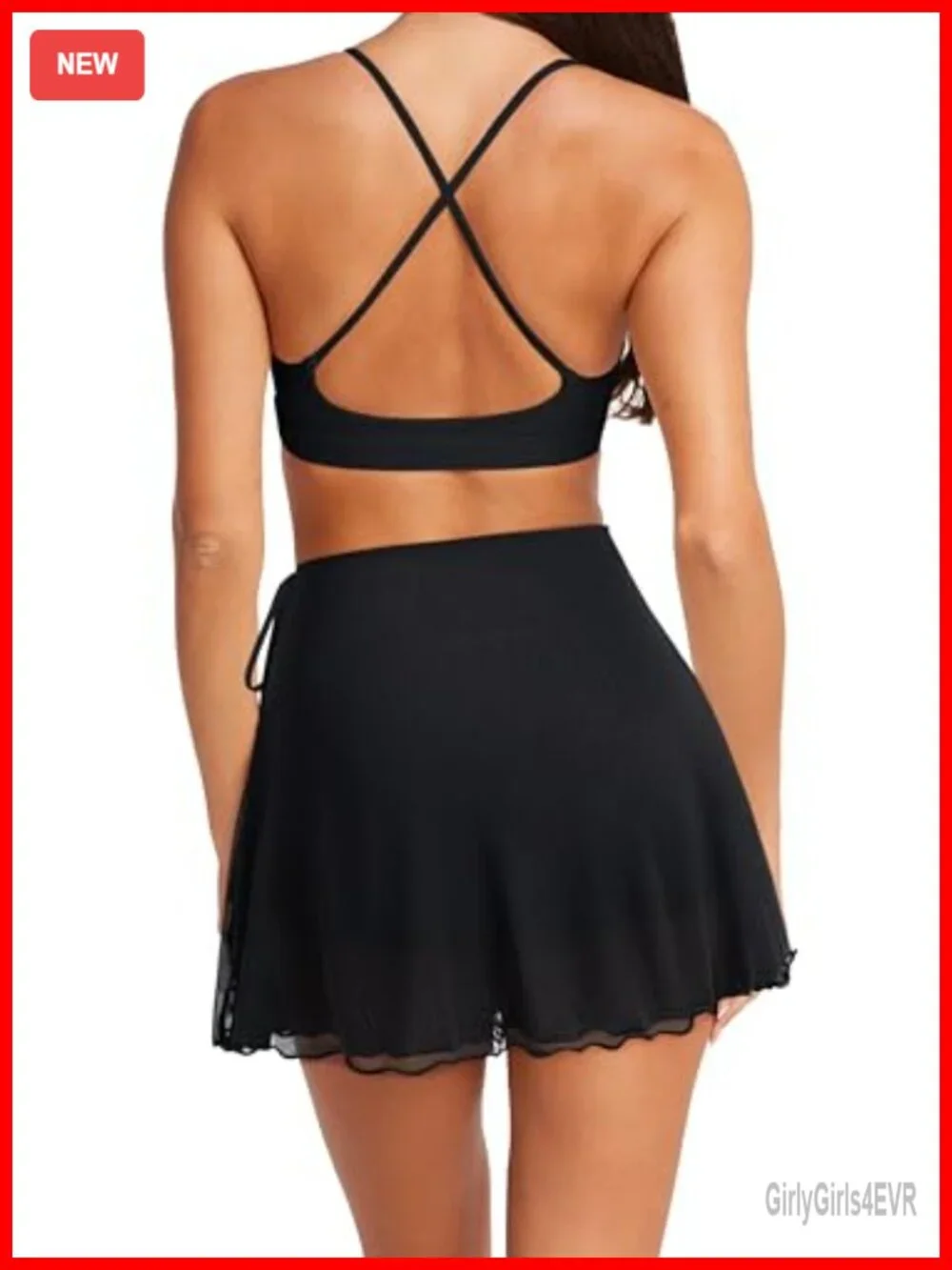 Flowy Tennis Skirt with Pockets High Waisted Athletic Skort